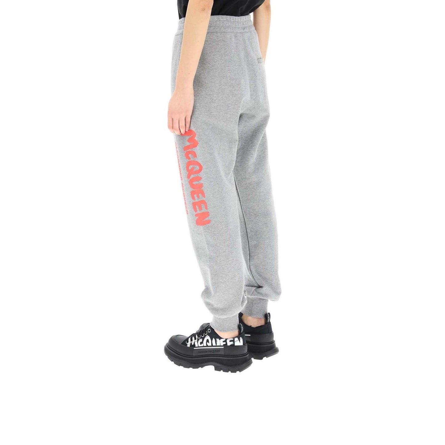 Alexander McQueen Alexander McQueen Graffiti Logo Sport Trousers