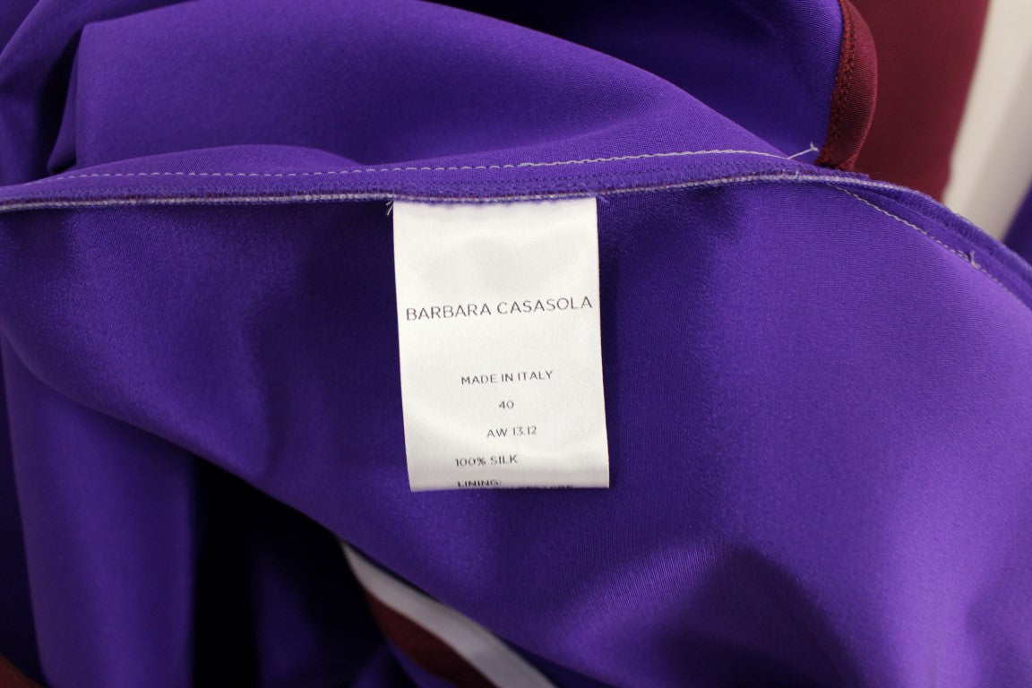 Barbara Casasola Purple Lavender Gown Maxi Silk Long Dress