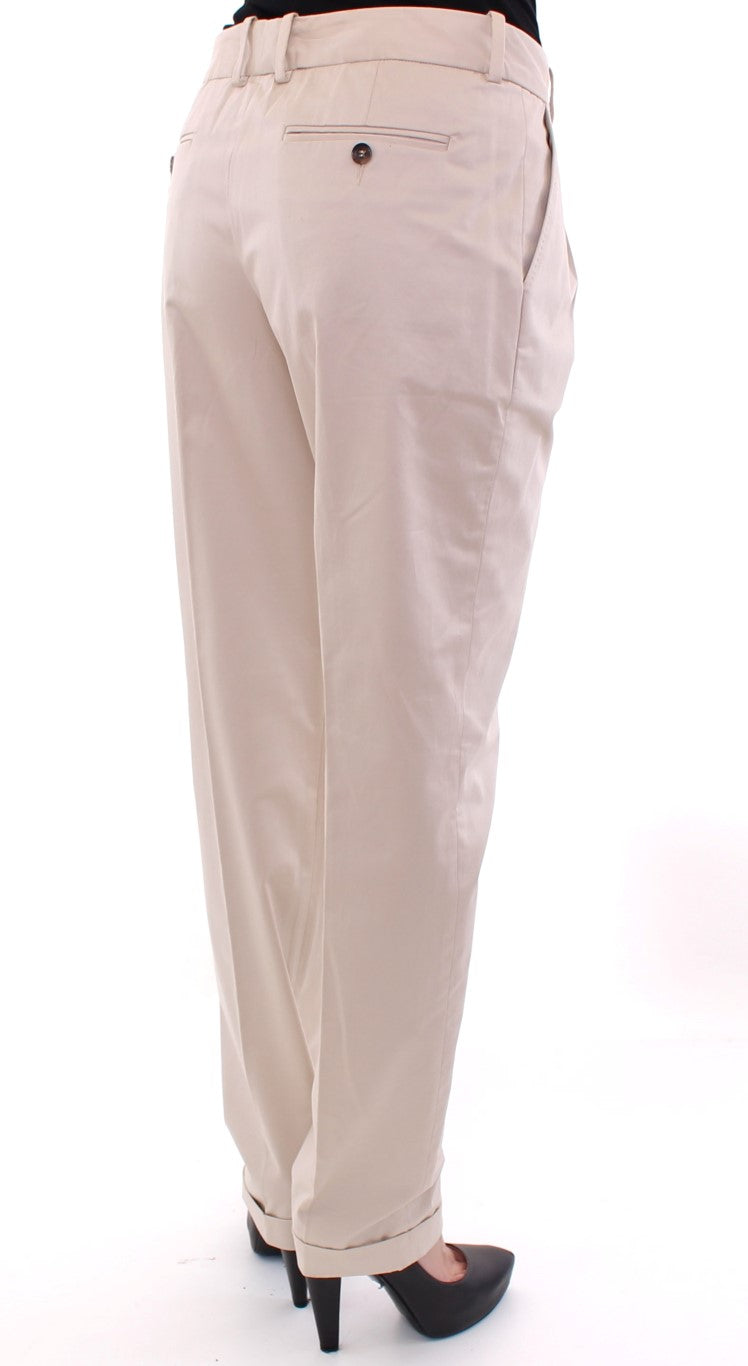 Dolce & Gabbana Beige Cotton Chinos Pants