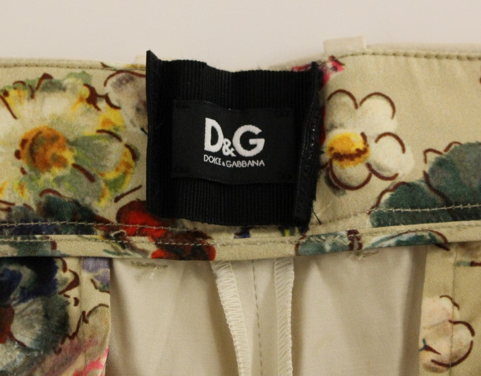 Dolce & Gabbana Beige Cotton Chinos Pants