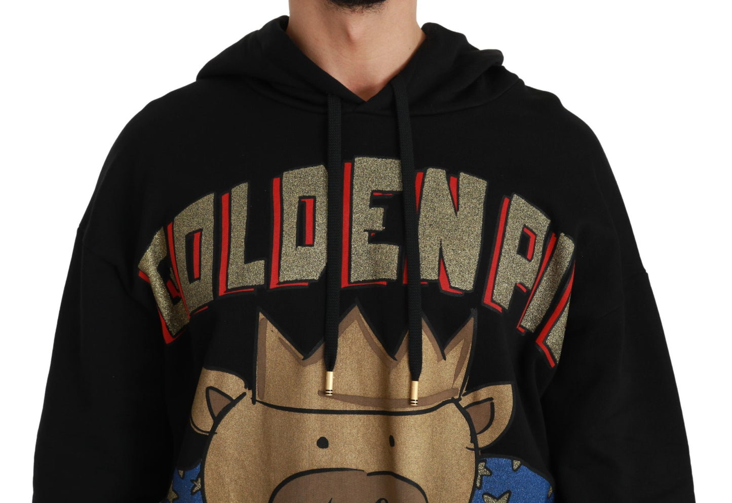 Dolce & Gabbana Black Sweater Pig of the Year Hooded