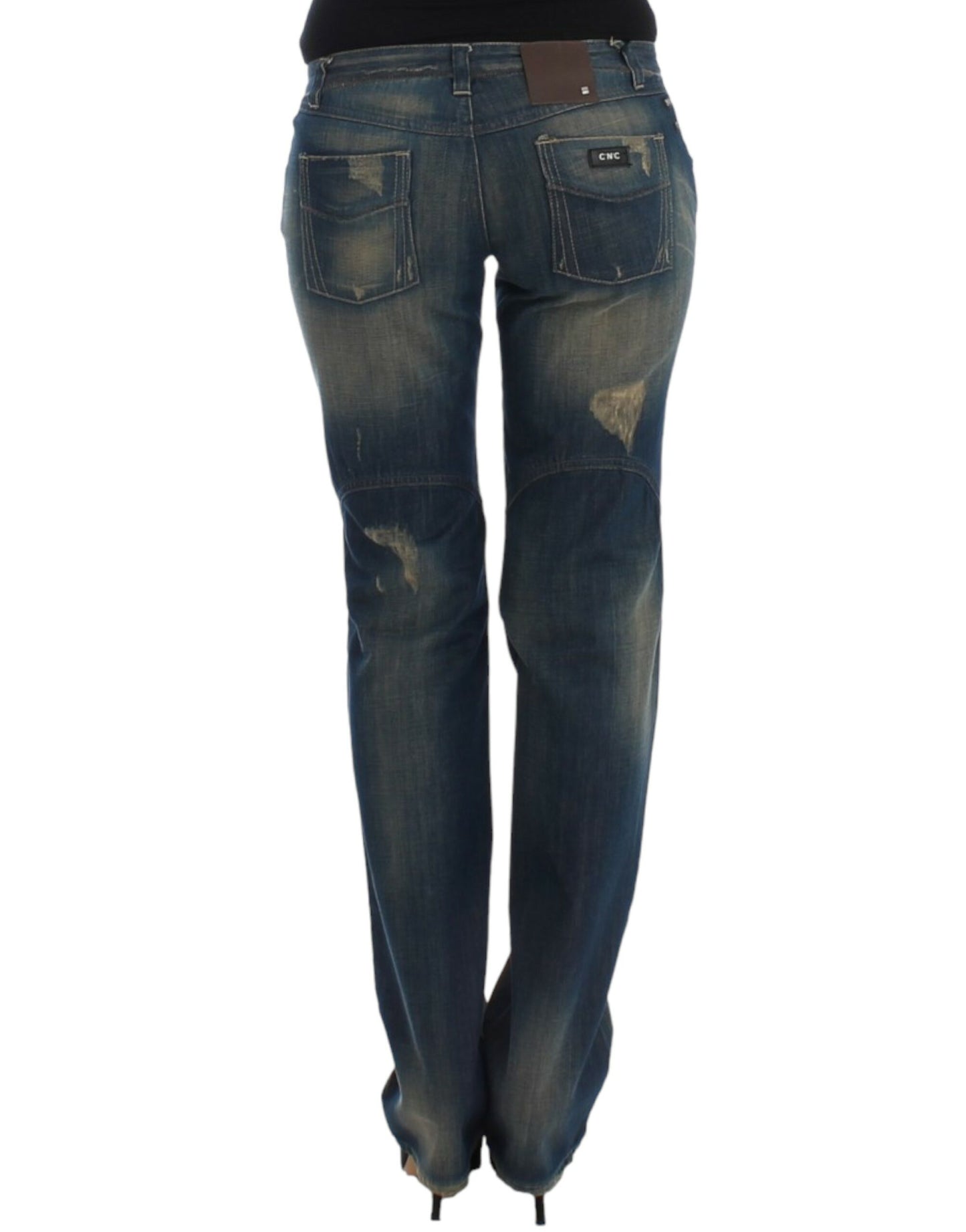 Costume National Blue straight leg jeans