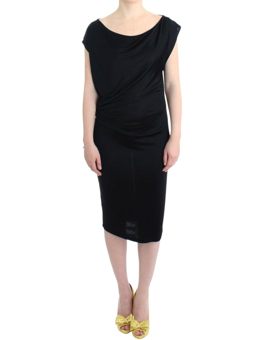 Costume National Black assymetric dress