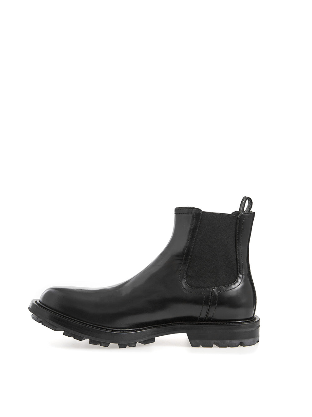 Alexander McQueen Black Leather Chelsea boots