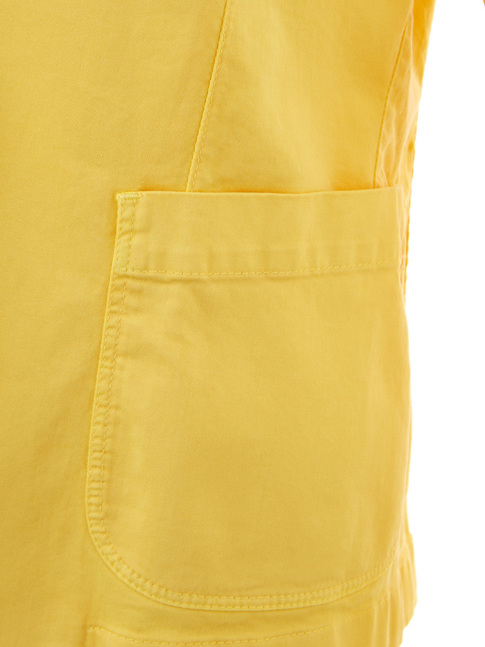 Lardini Yellow Cotton Jacket