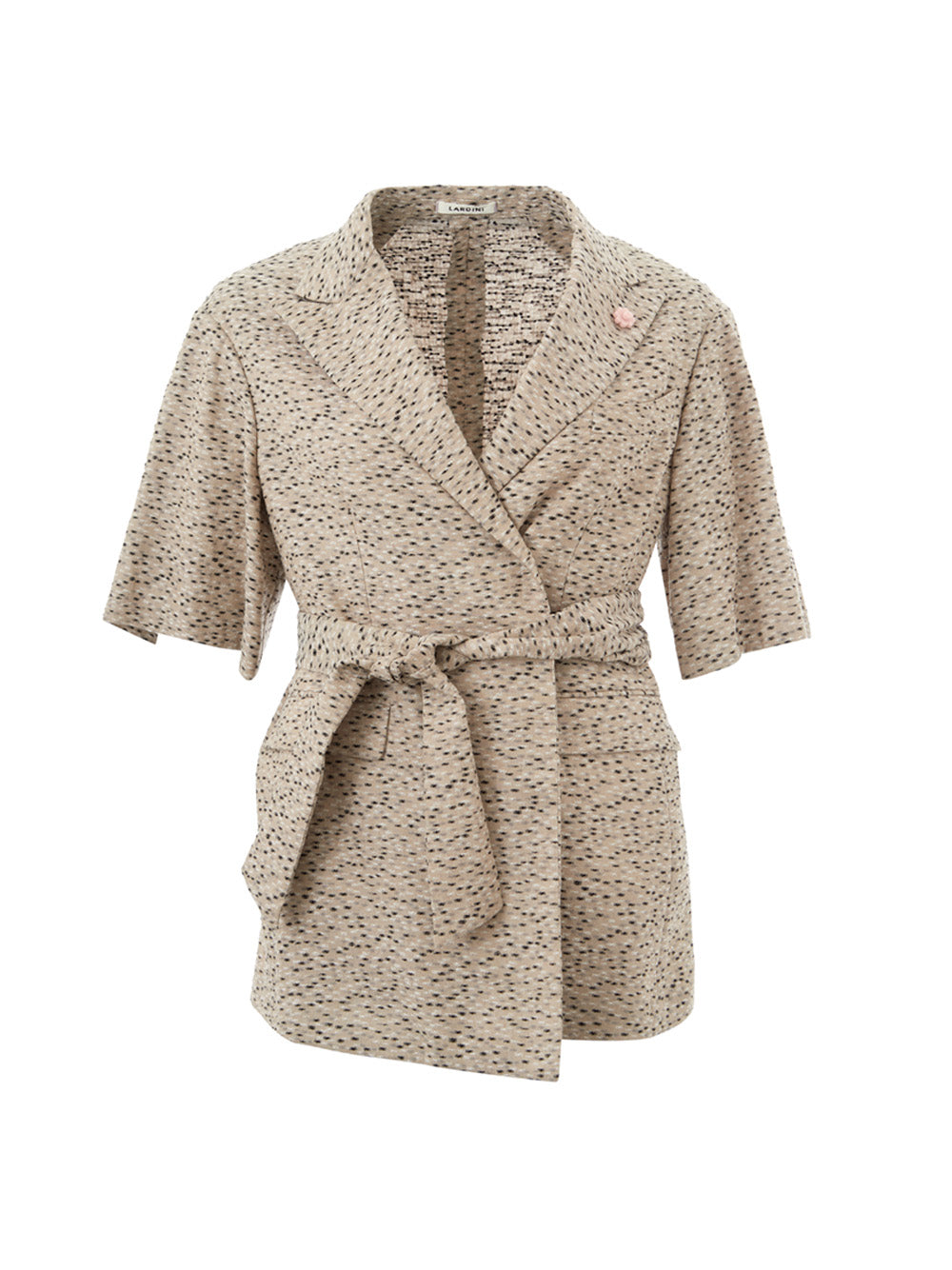 Lardini Beige Linen Dressing Gown Jacket