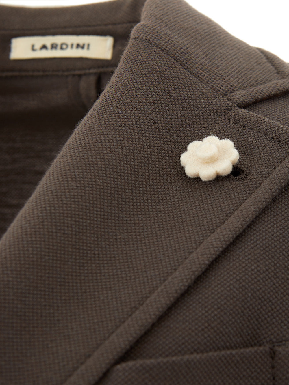 Lardini Taupe Two Bottons Cotton Jacket