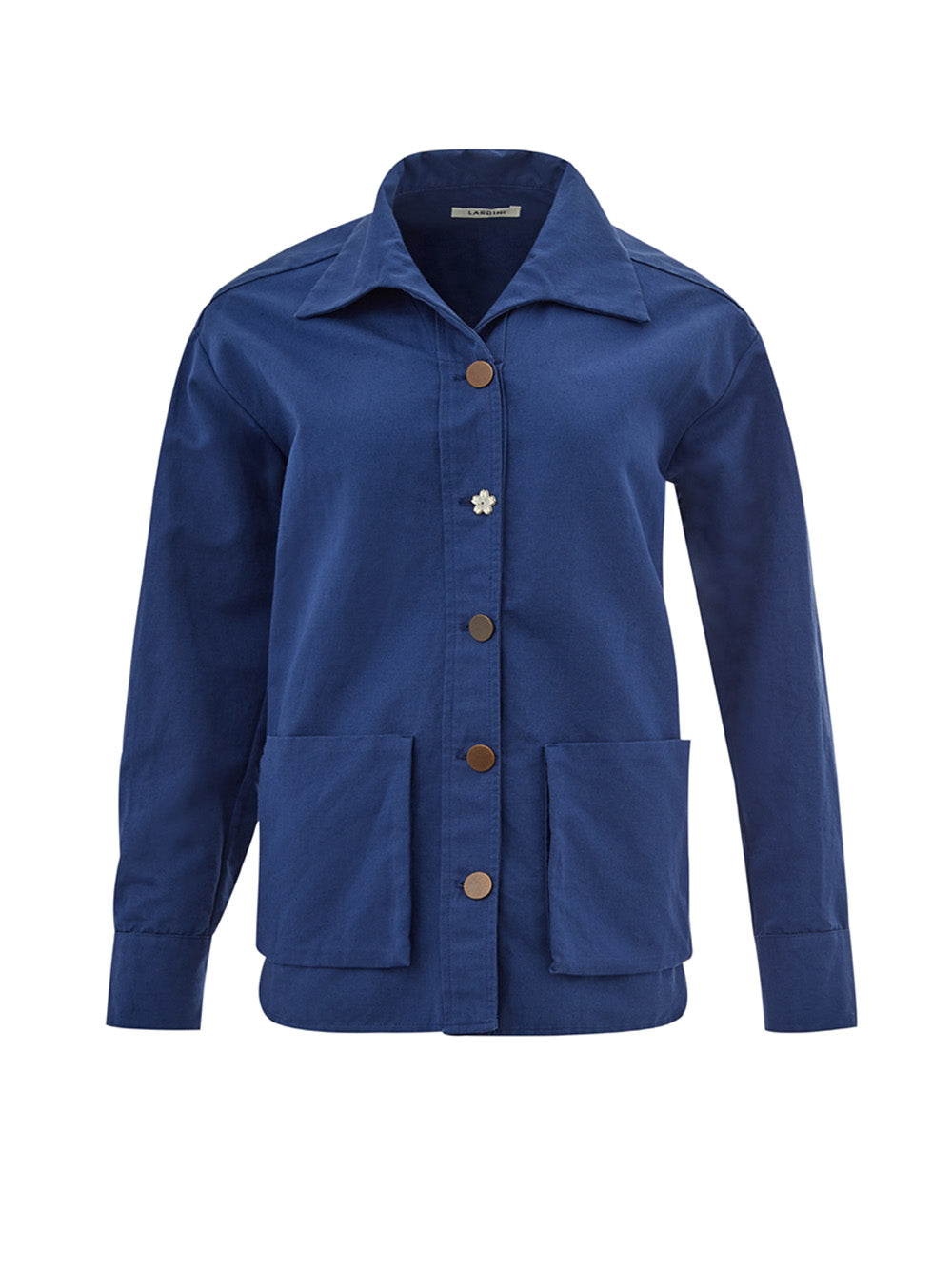 Lardini Blue Cotton Jacket 'shirt' Style