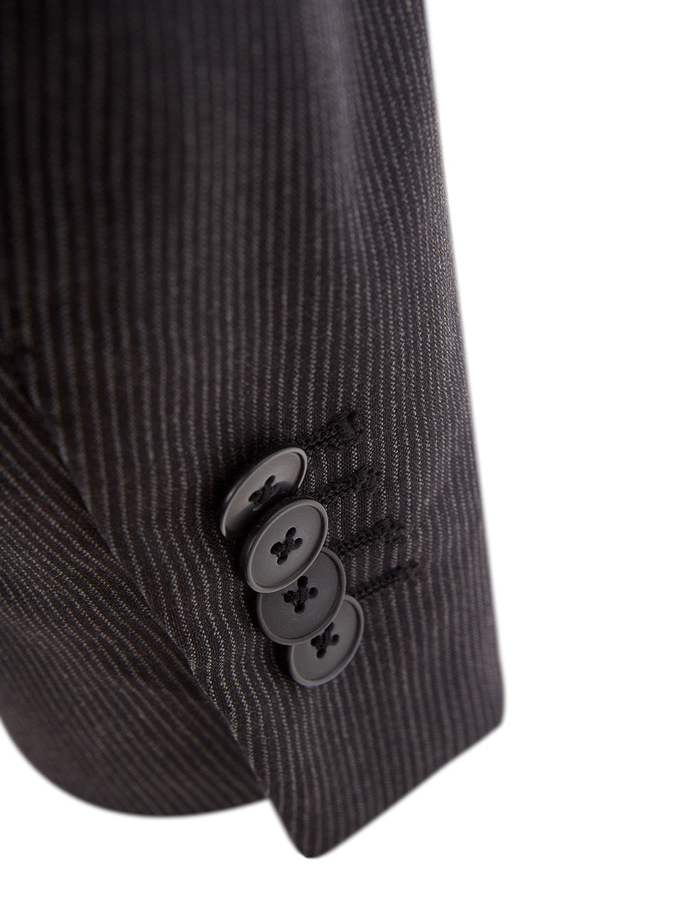 Lardini Grey Pinstripe Wool Jacket