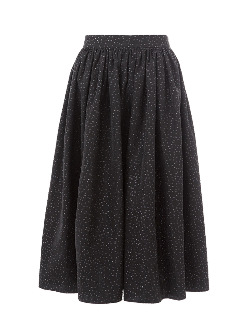 Lardini Black Flared Embellished Skirt