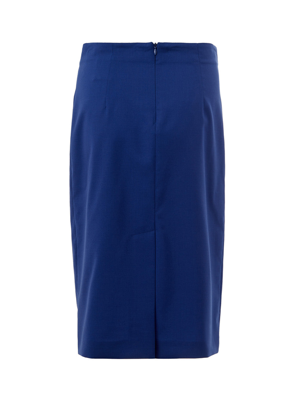 Lardini Blue Pencil Skirt in Wool