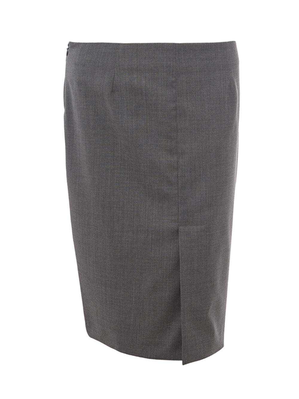 Lardini Grey Wool Pencil Skirt