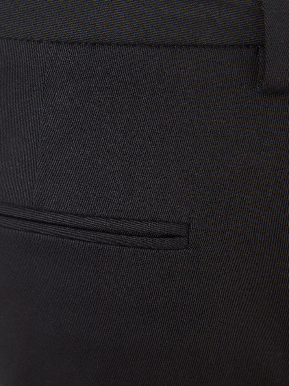 Lardini Black Cotton Chino Trousers