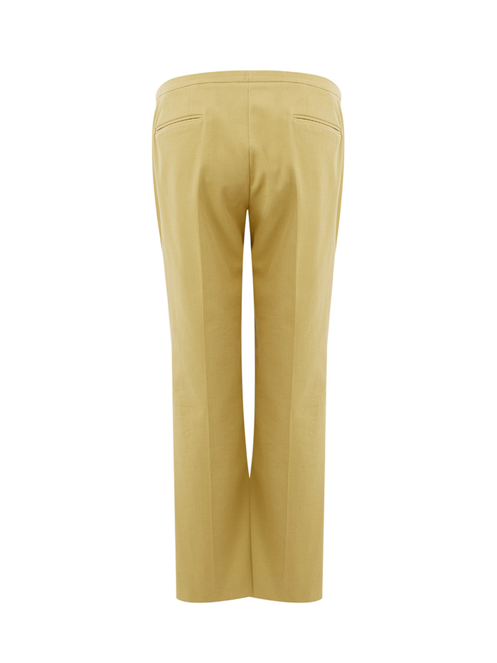 Lardini Yellow Cotton Chino Trousers