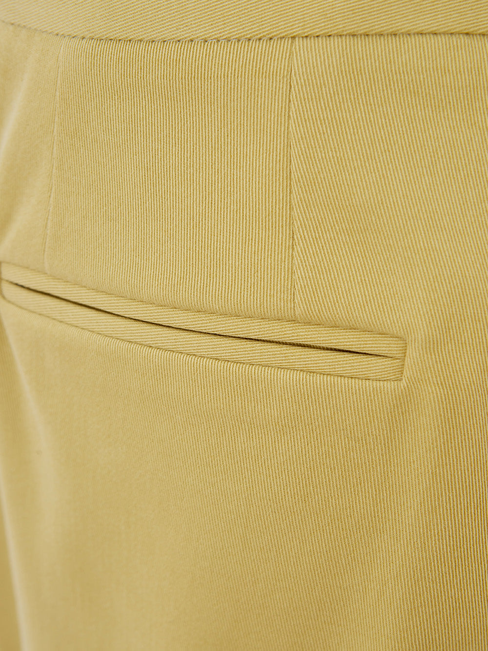 Lardini Yellow Cotton Chino Trousers