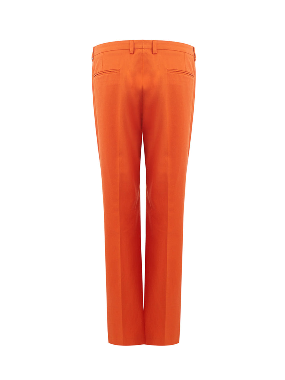 Lardini Orange Cotton Chino Trousers