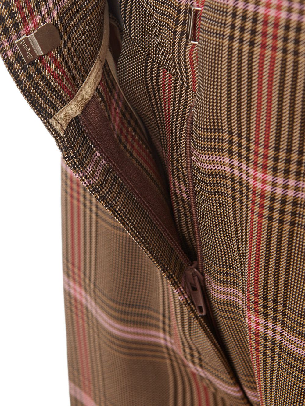 Lardini Micro Checked Viscose Palazzo Trousers