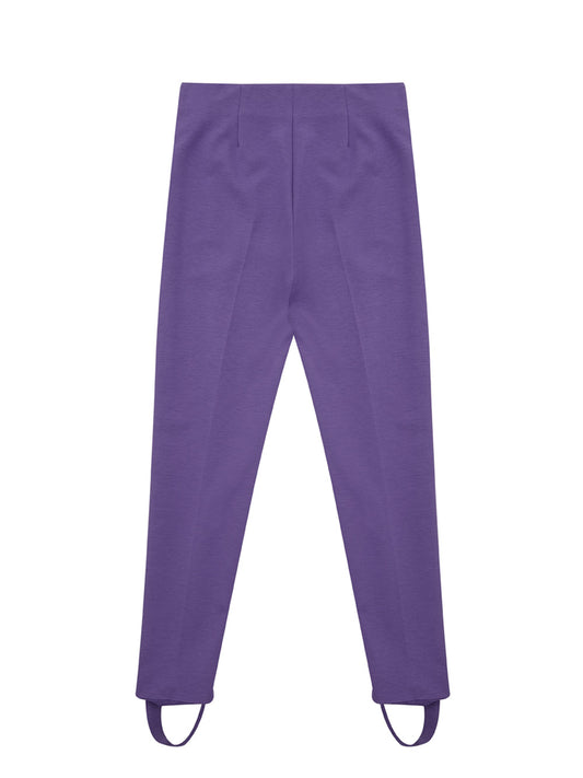 Lardini Viscose Purple Jodpurs Style Trousers