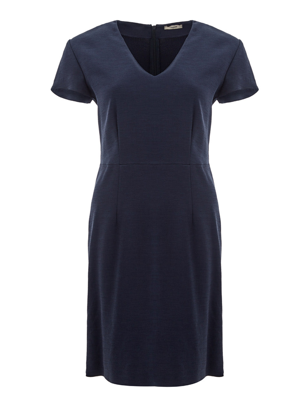 Lardini Blue V-Neck midi lenght Viscose dress