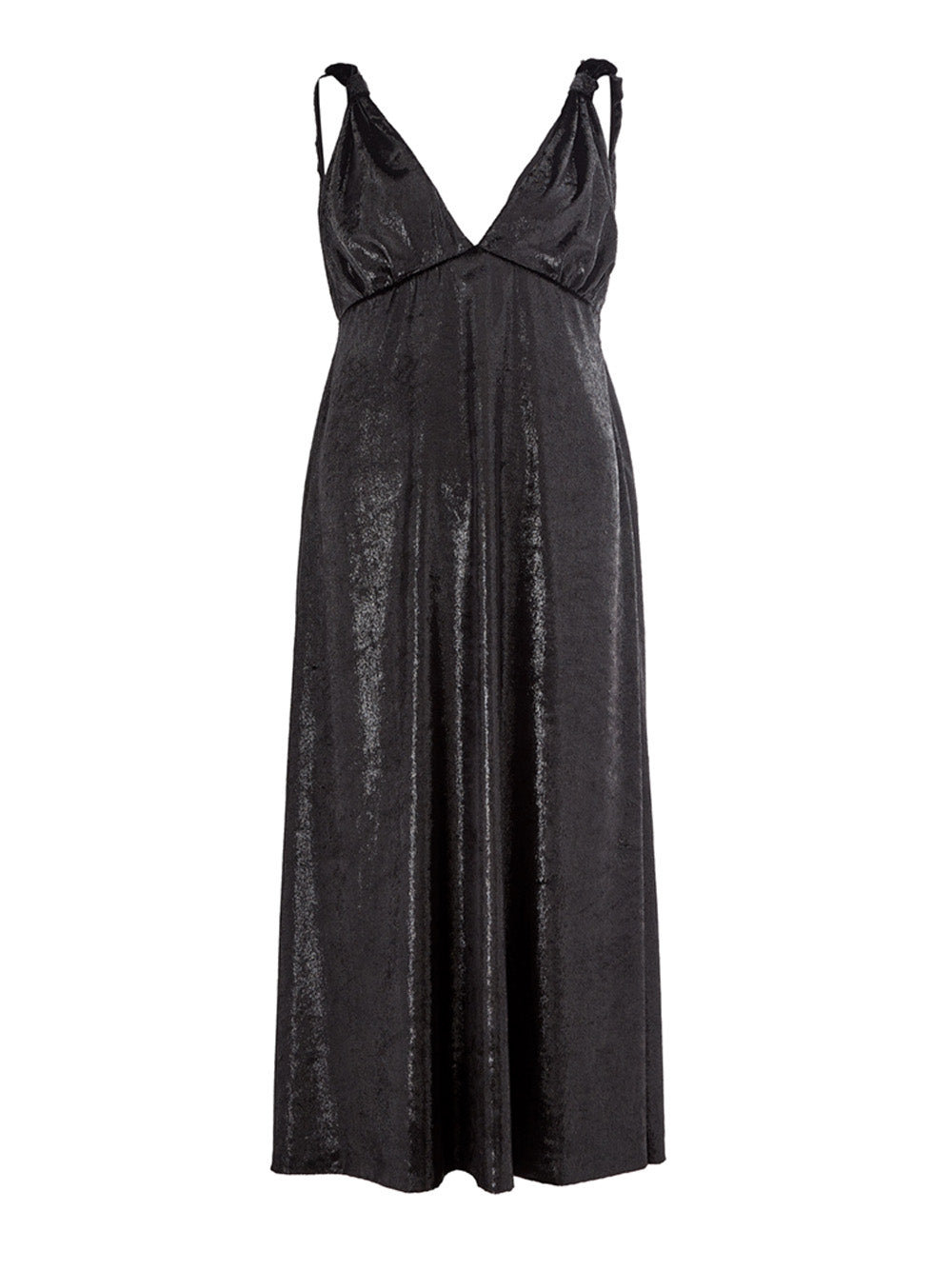 Lardini Black Embellished Velvet effect Dress