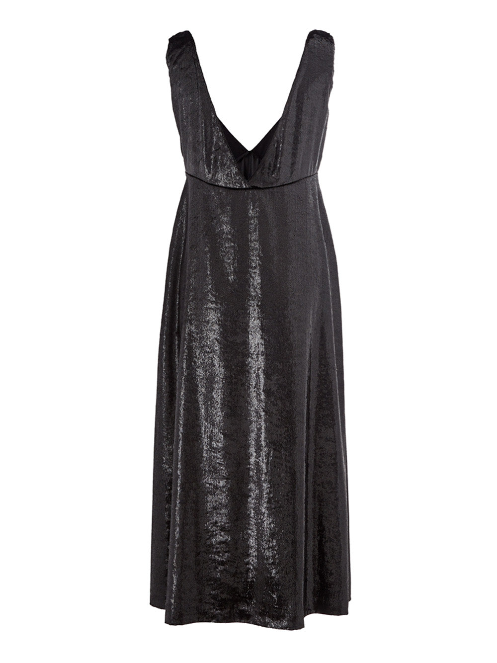 Lardini Black Embellished Velvet effect Dress