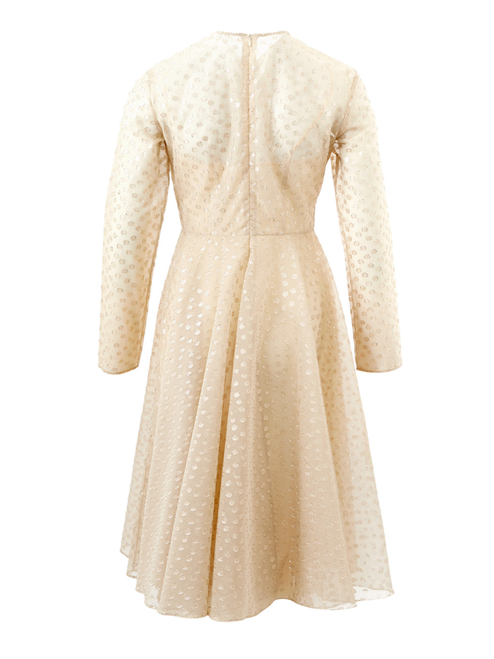 Lardini Ivory Embellished Tulle Dress