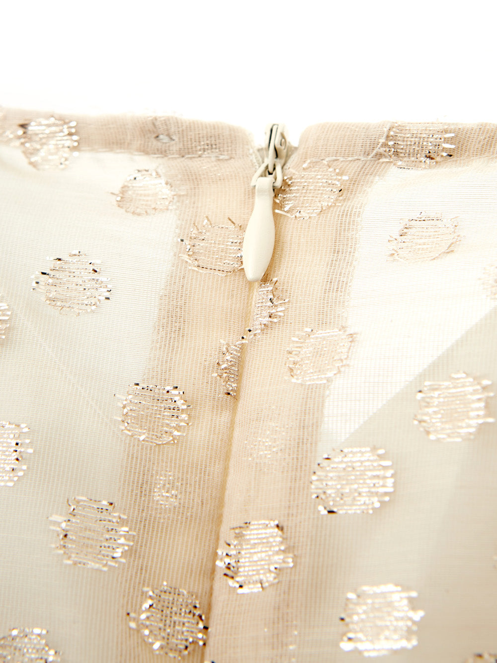 Lardini Ivory Embellished Tulle Dress