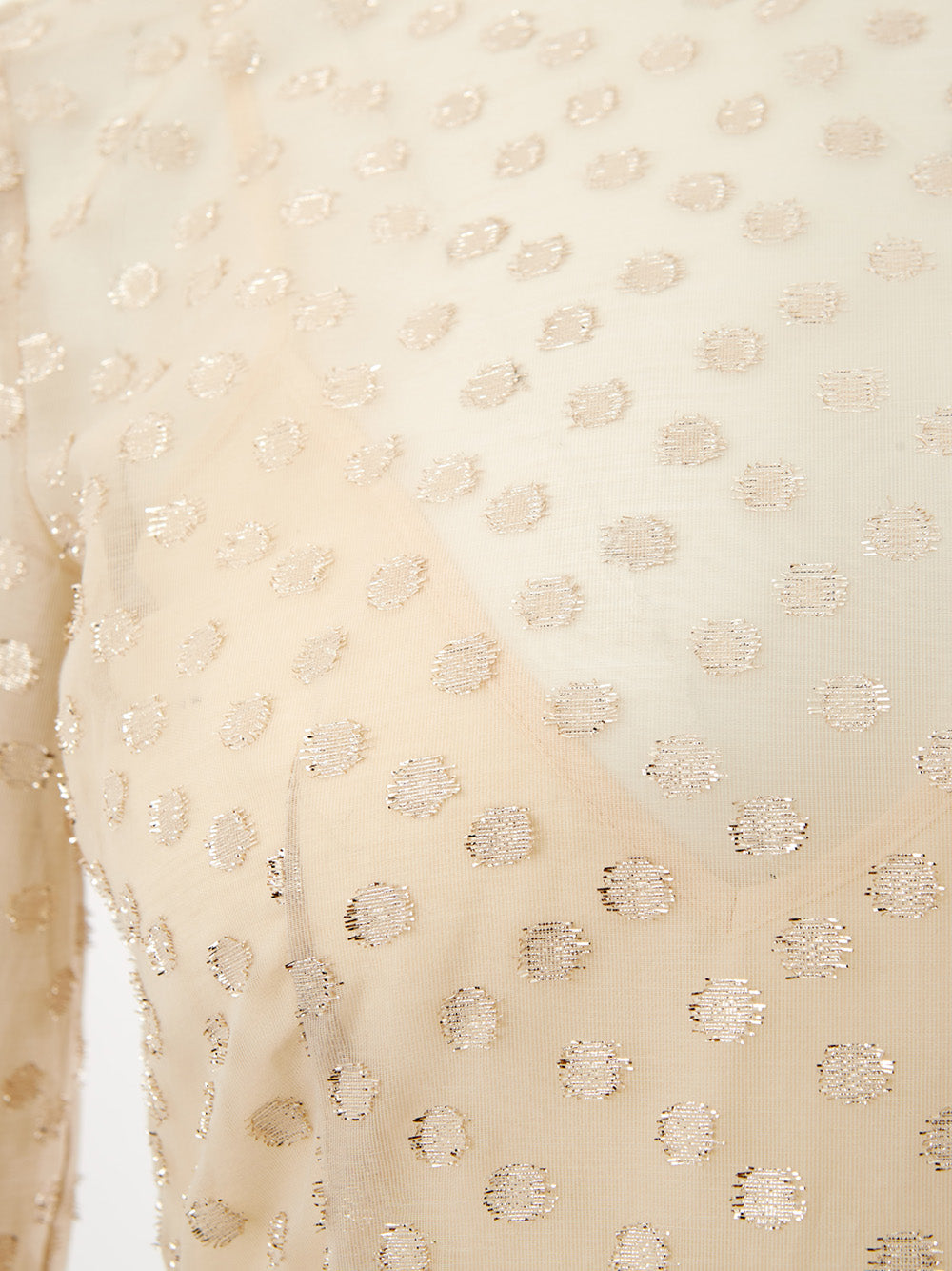 Lardini Ivory Embellished Tulle Dress