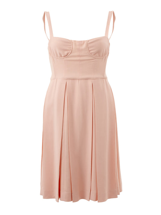 Lardini Pink Bodice Viscose dress