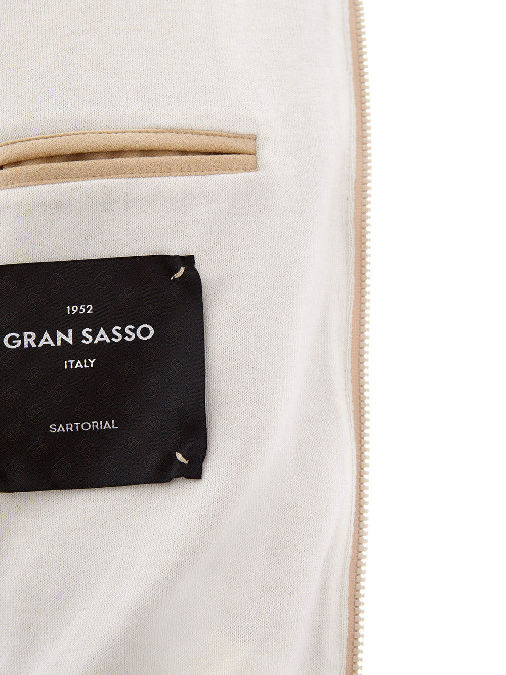 Gran Sasso Alcantara Full Zip Hooded Jumper