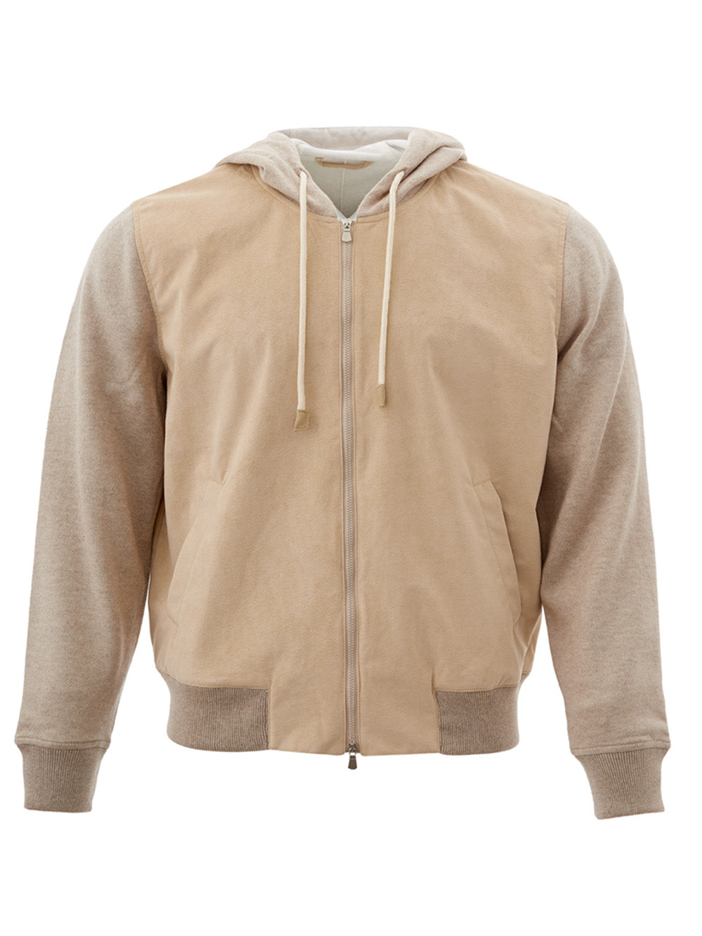 Gran Sasso Alcantara Full Zip Hooded Jumper