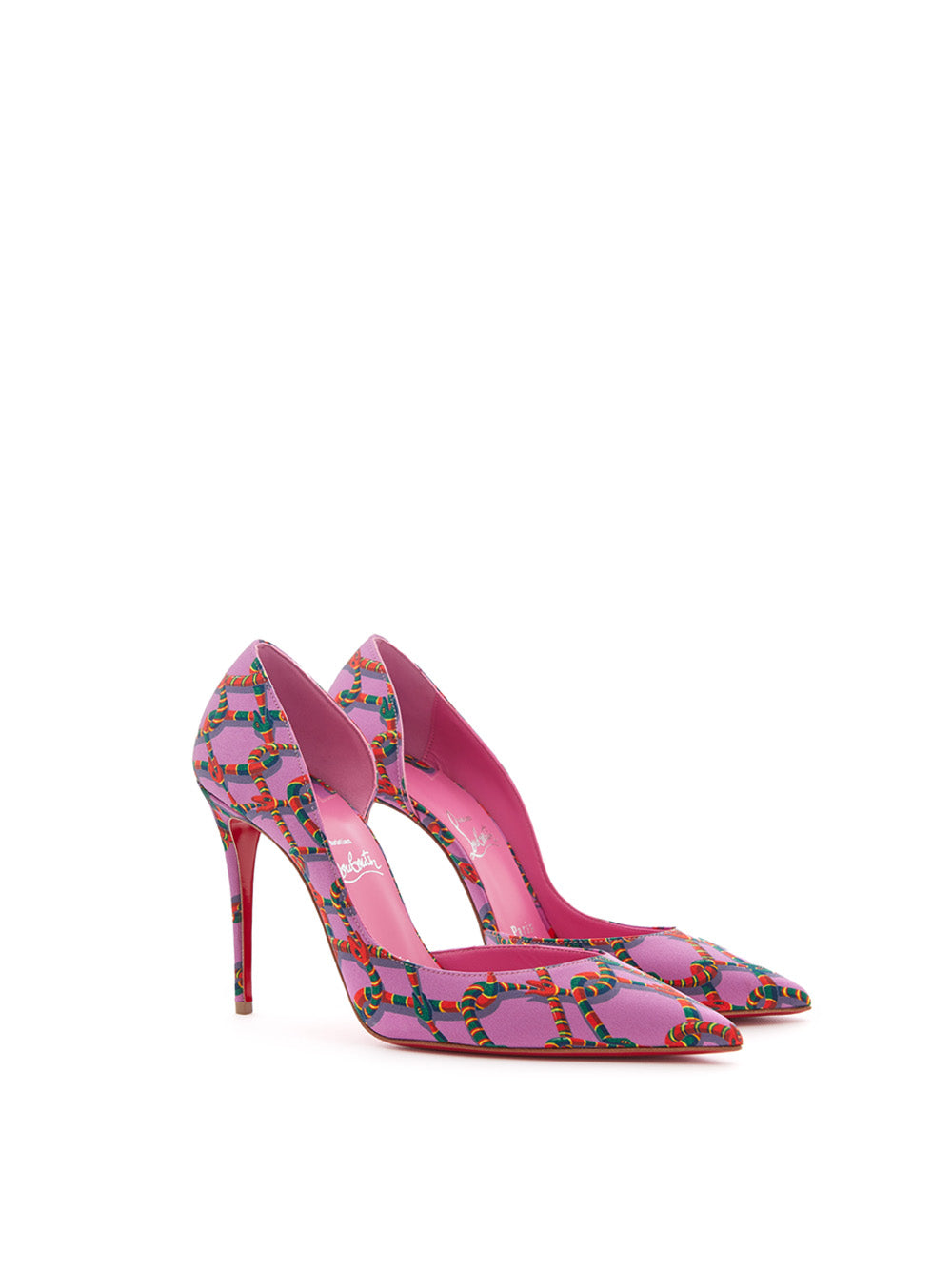 Christian Louboutin Iriza 10 Décolleté in Pink Satin