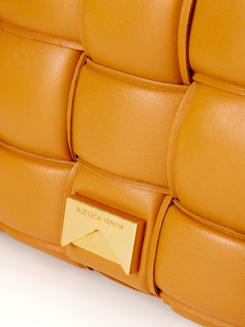 Bottega Veneta Caramel Padded Cassette Leather Cross Body Bag