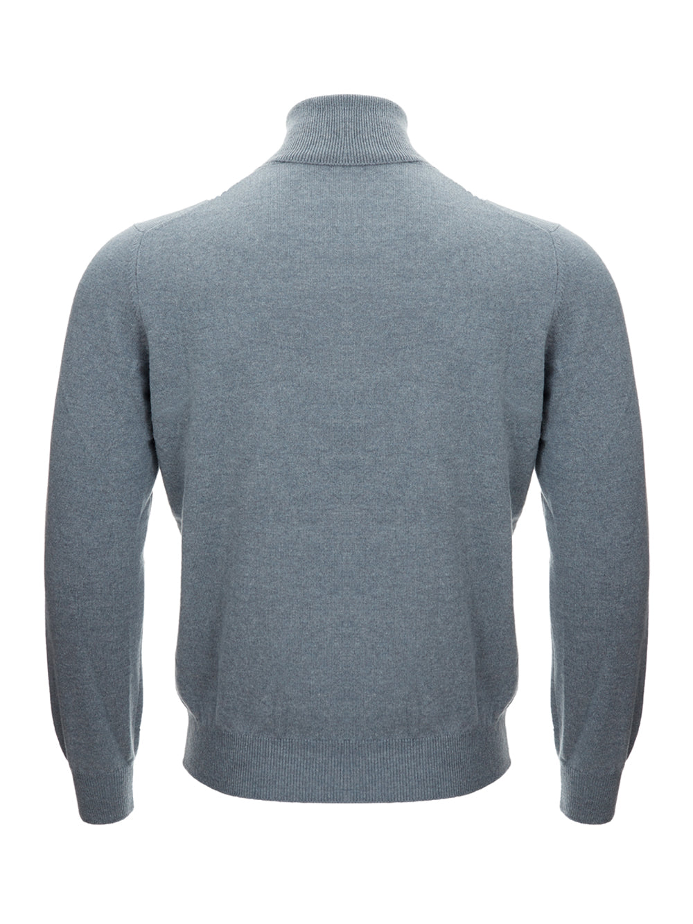 Gran Sasso Grey Cashmere Turtleneck Jumper