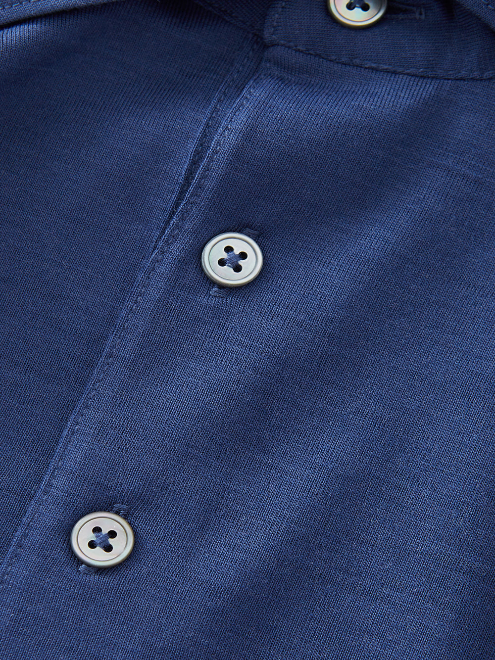 Gran Sasso Blue Wool Long Sleeves Polo Sweater