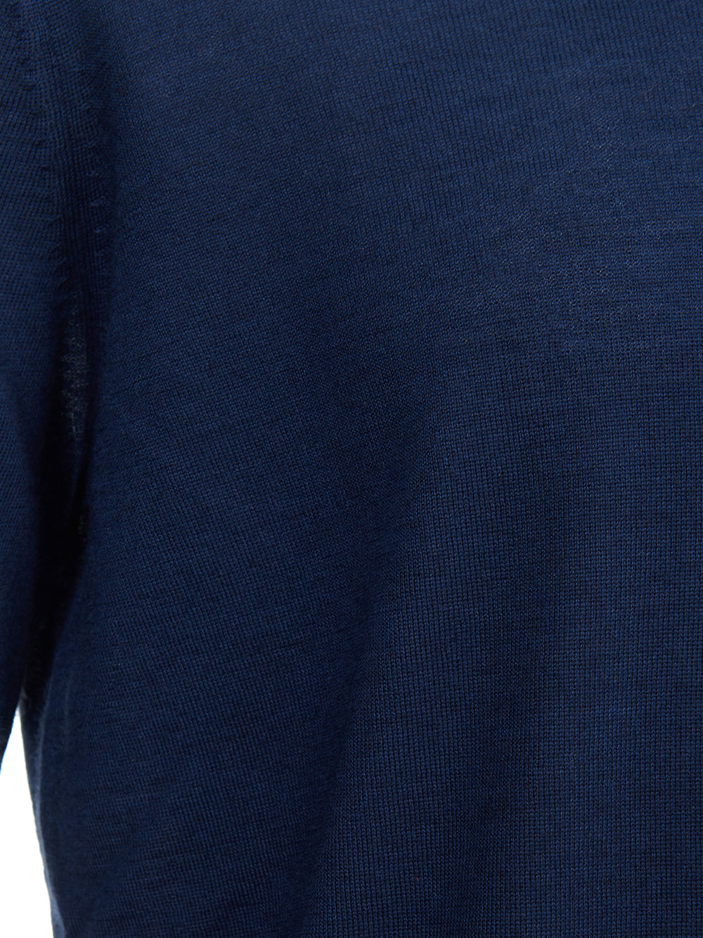 Gran Sasso Blue Cashmere and Silk Turtleneck Sweater