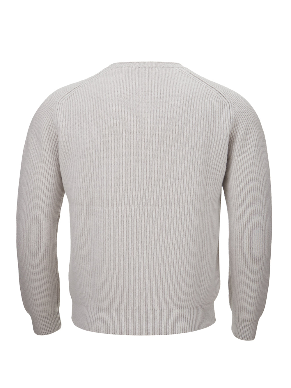 Gran Sasso Grey Cashmere Round neck Sweater