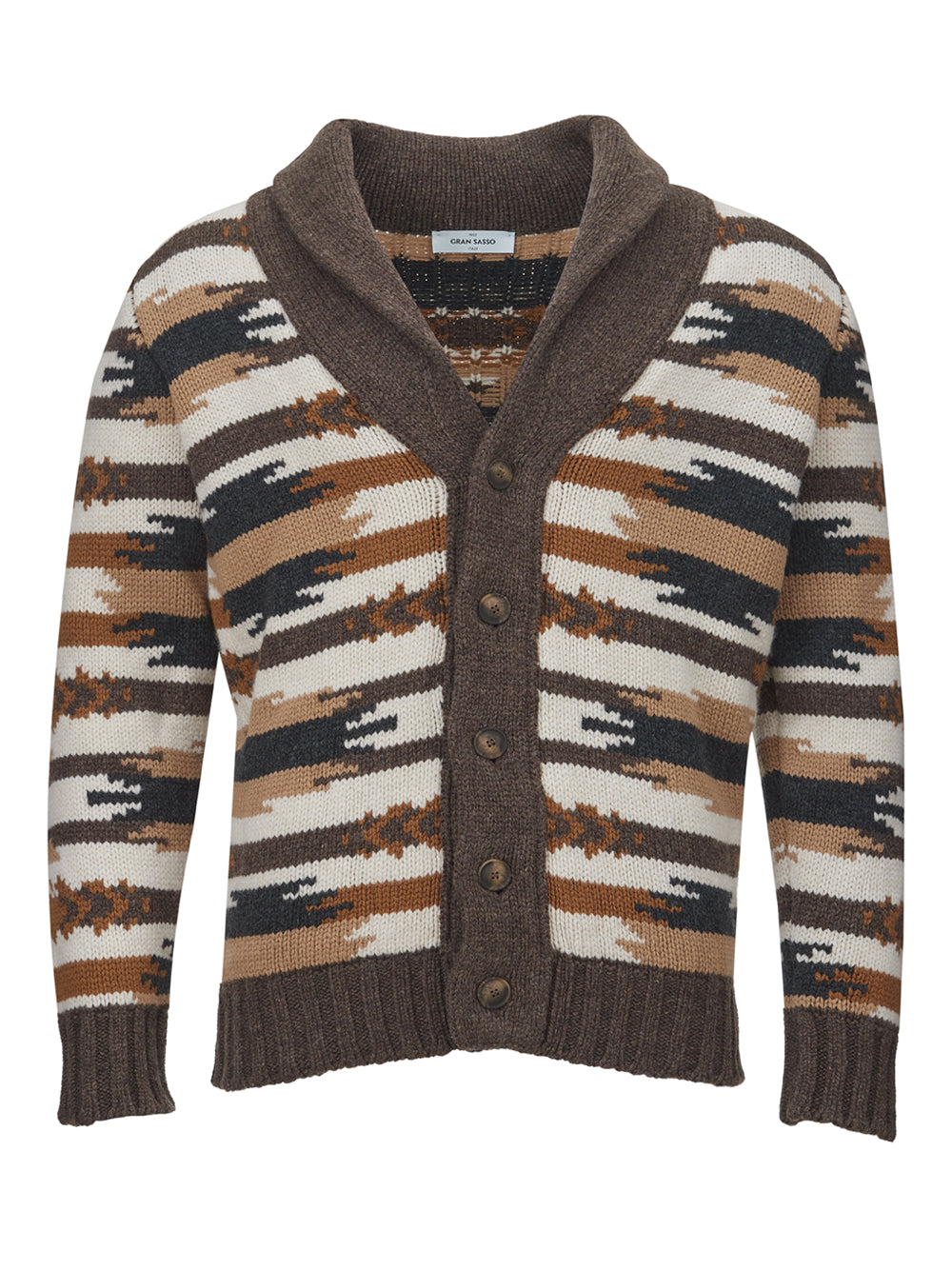 Gran Sasso Multicolor Wool Cardigan