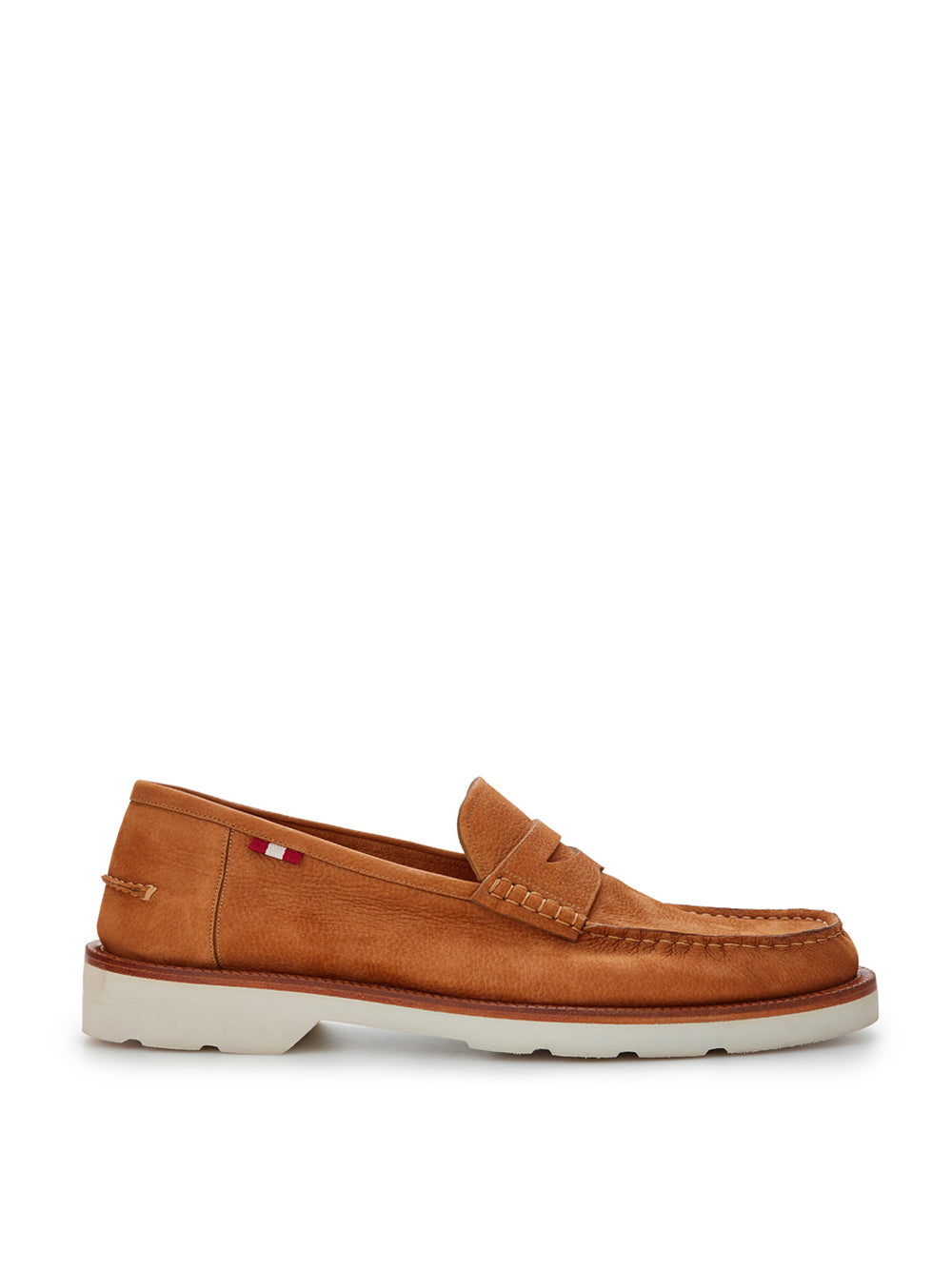 Bally Beige Hammered Leather Noah U/34 Loafer