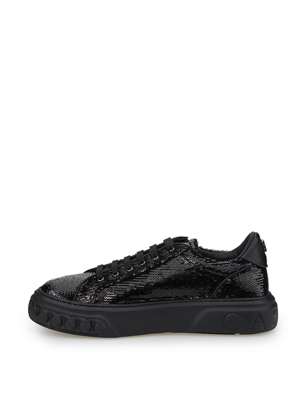 Casadei Black Sequins Off-Road Sneakers