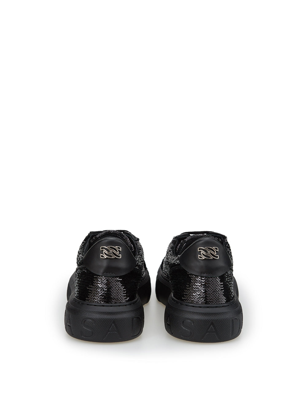 Casadei Black Sequins Off-Road Sneakers