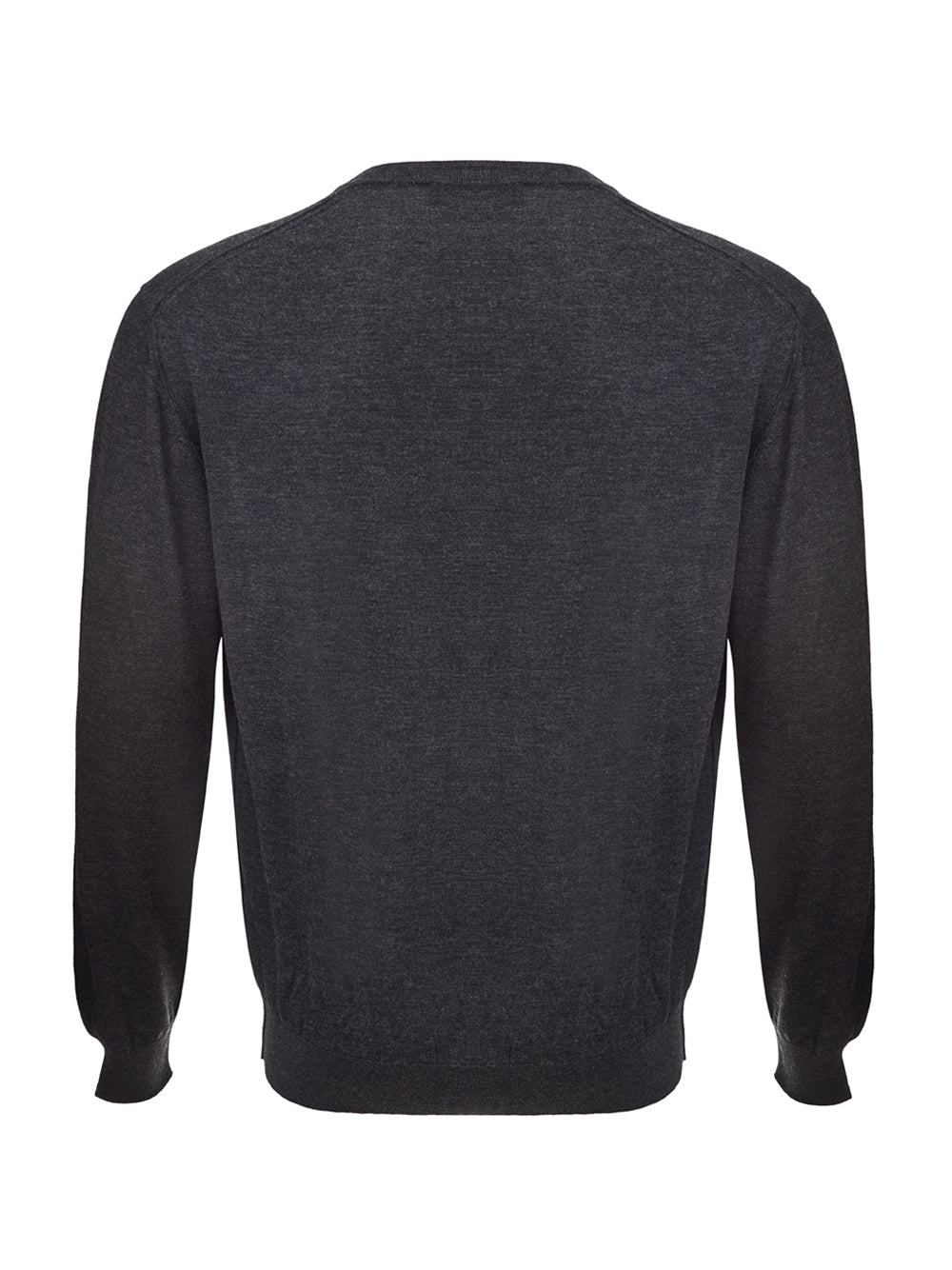 Dolce & Gabbana Dark Grey V-Neck Cashmere Sweater