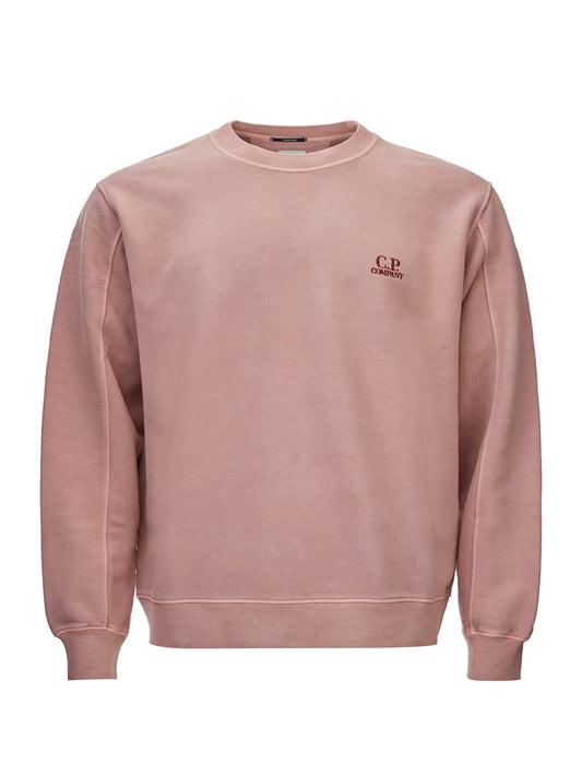 C.P. Company Cotton Sweatshirt with Embroidered Logo