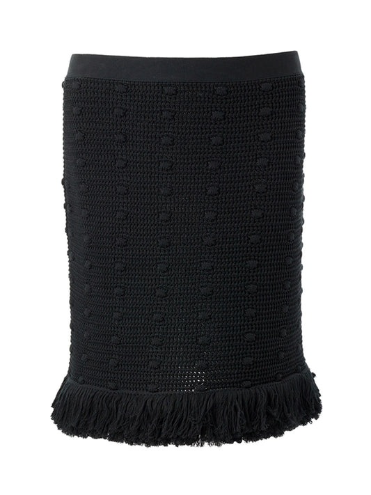 Bottega Veneta Knitted Black Skirt