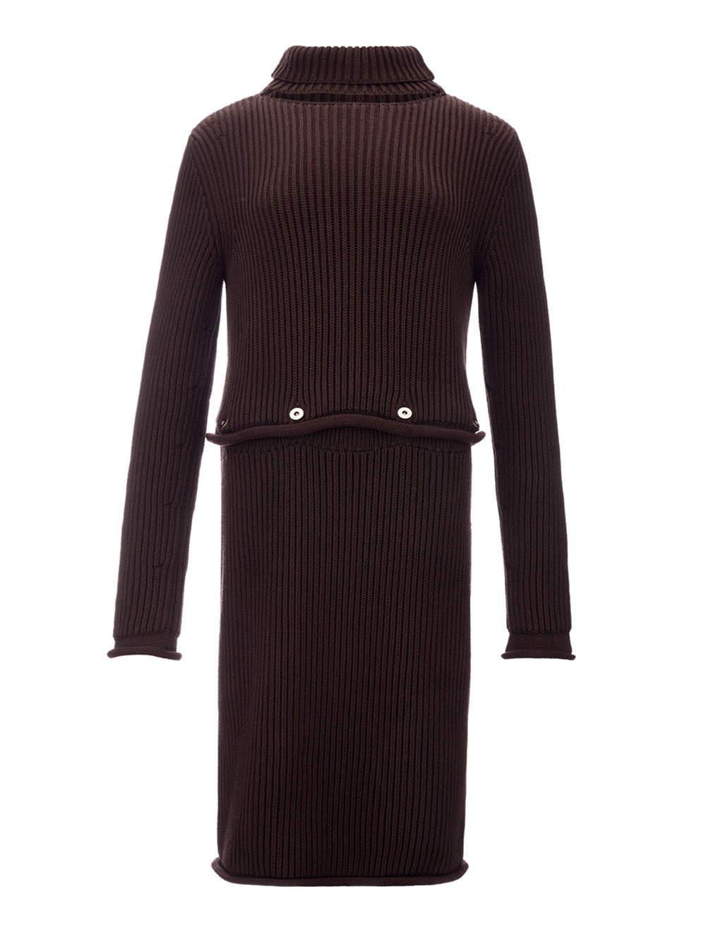 Bottega Veneta Ribbed Knit Chunky Cotton Dress