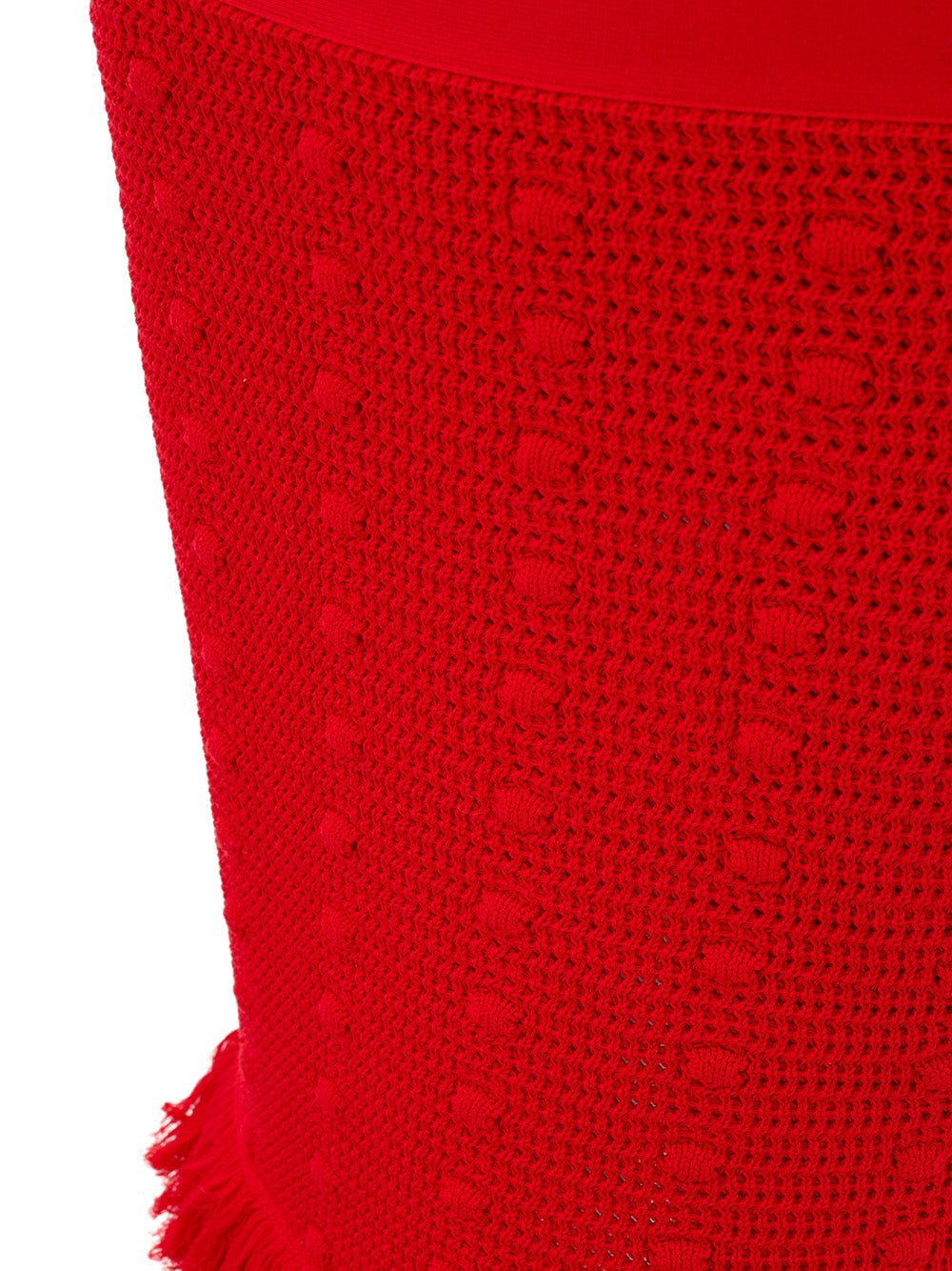 Bottega Veneta Knitted Red Skirt