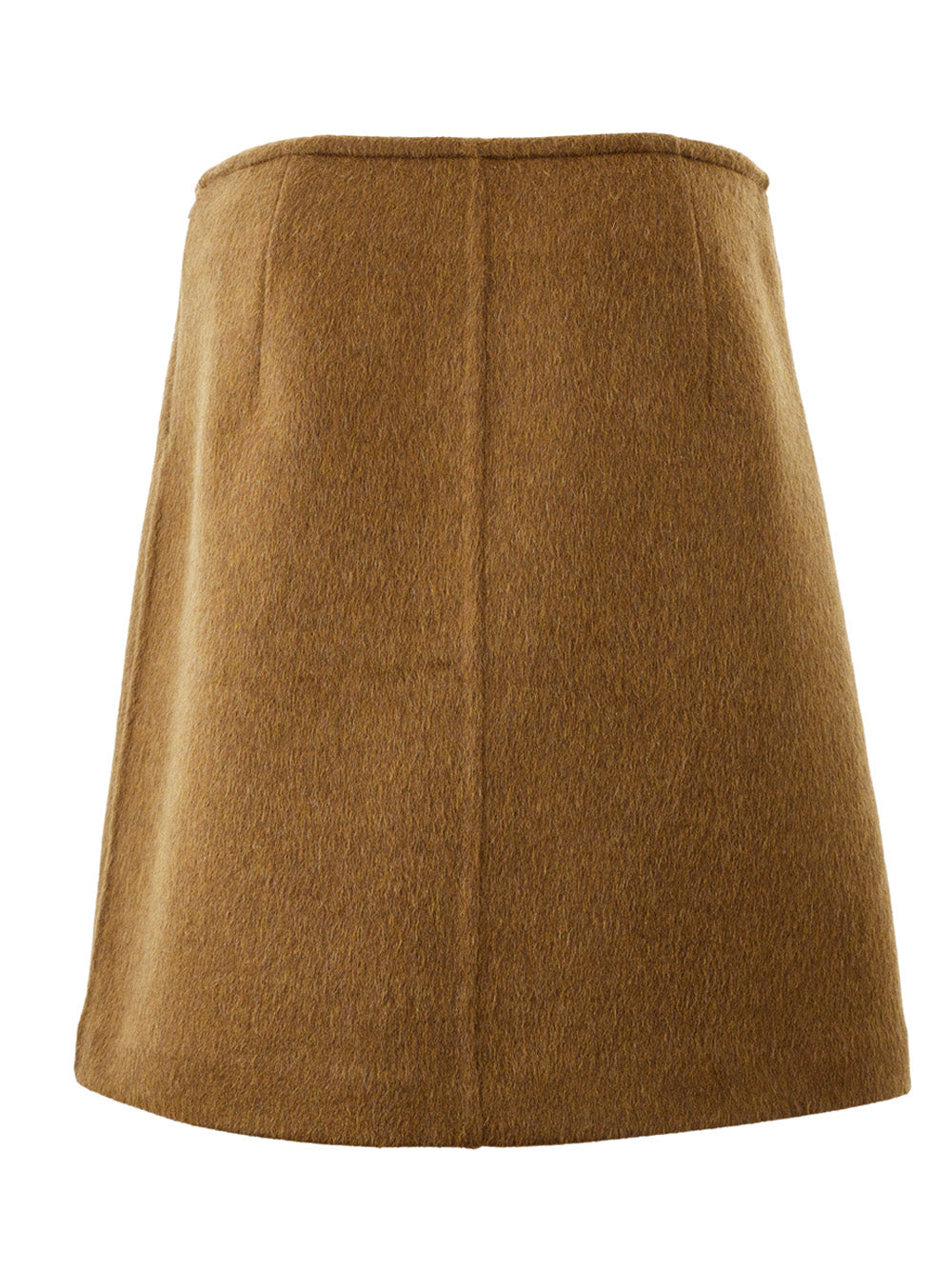 Bottega Veneta Brown Wool Mohair Skirt