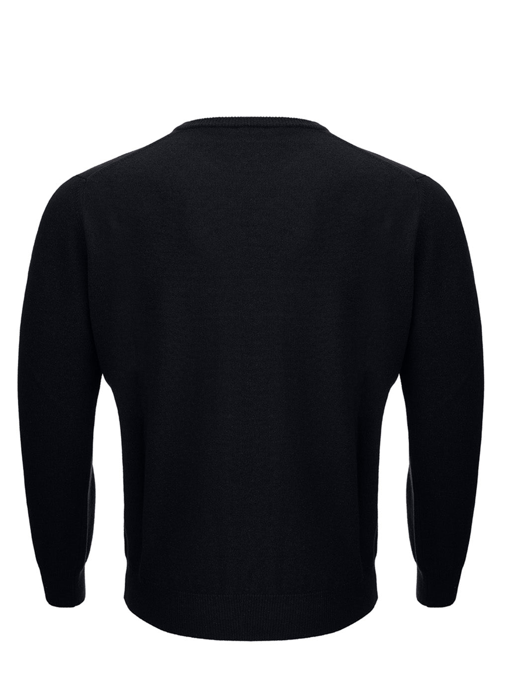 KANGRA Black Wool Blend Round neck Sweater