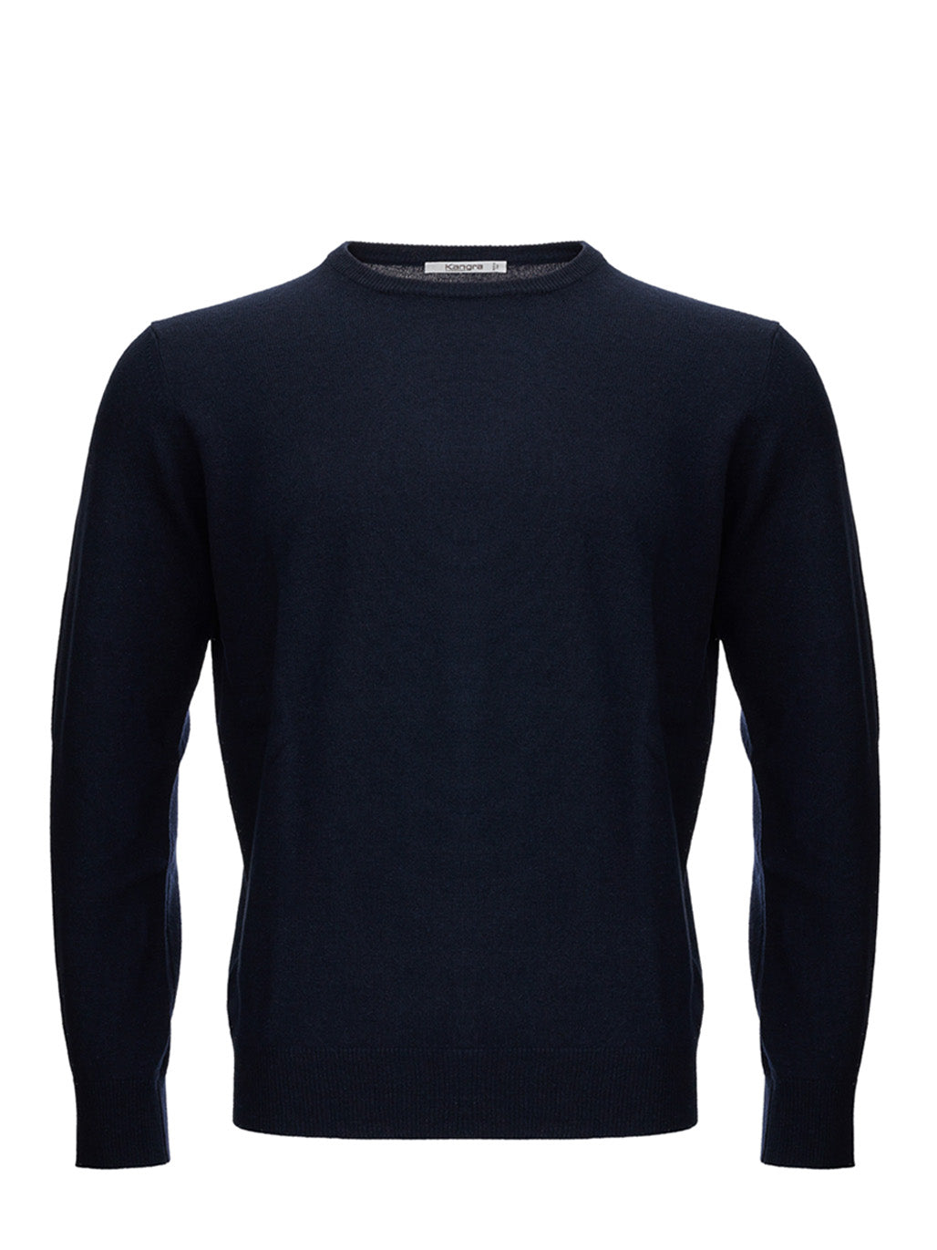 KANGRA Blue Wool Blend Round neck Sweater