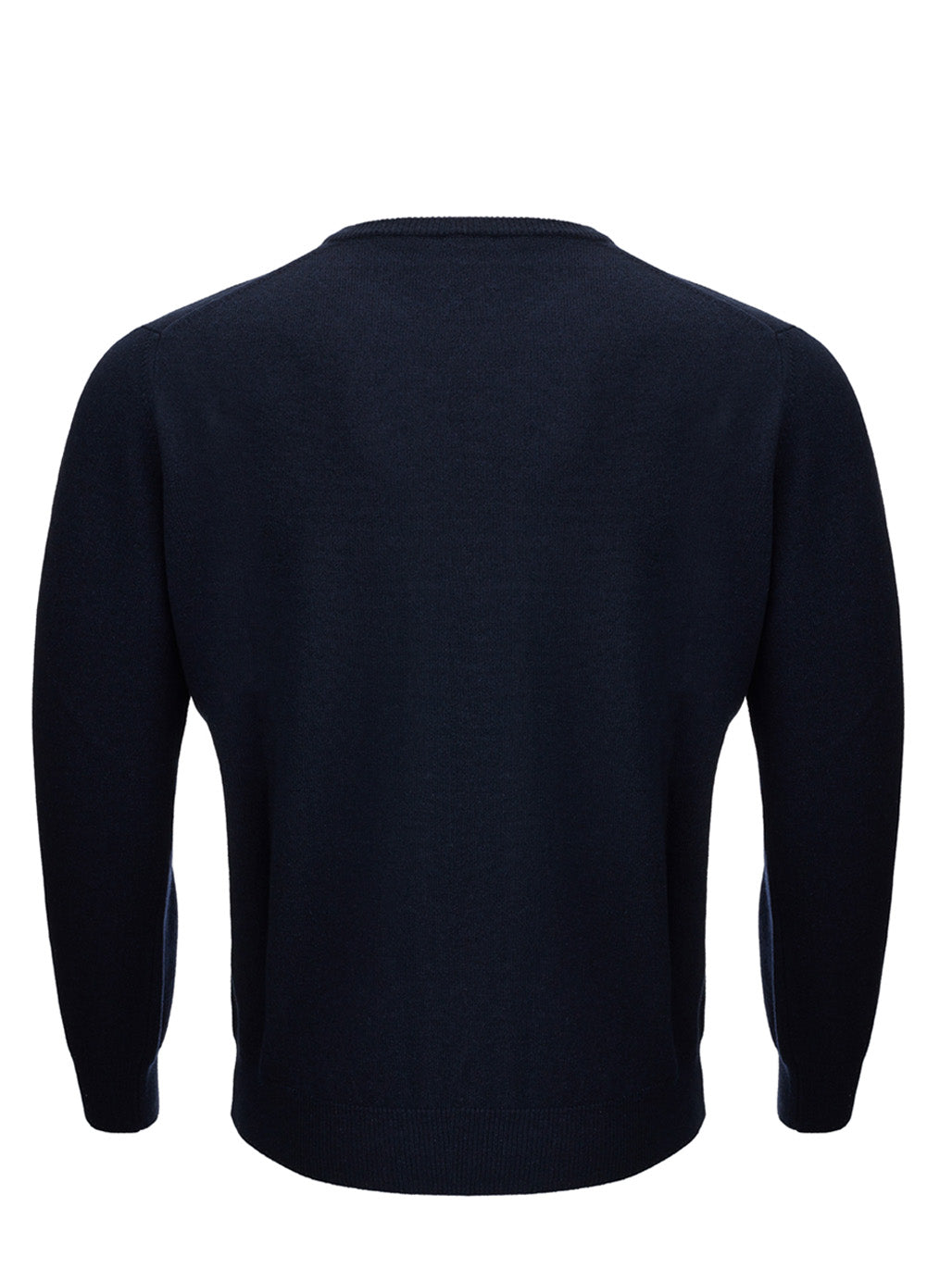 KANGRA Blue Wool Blend Round neck Sweater